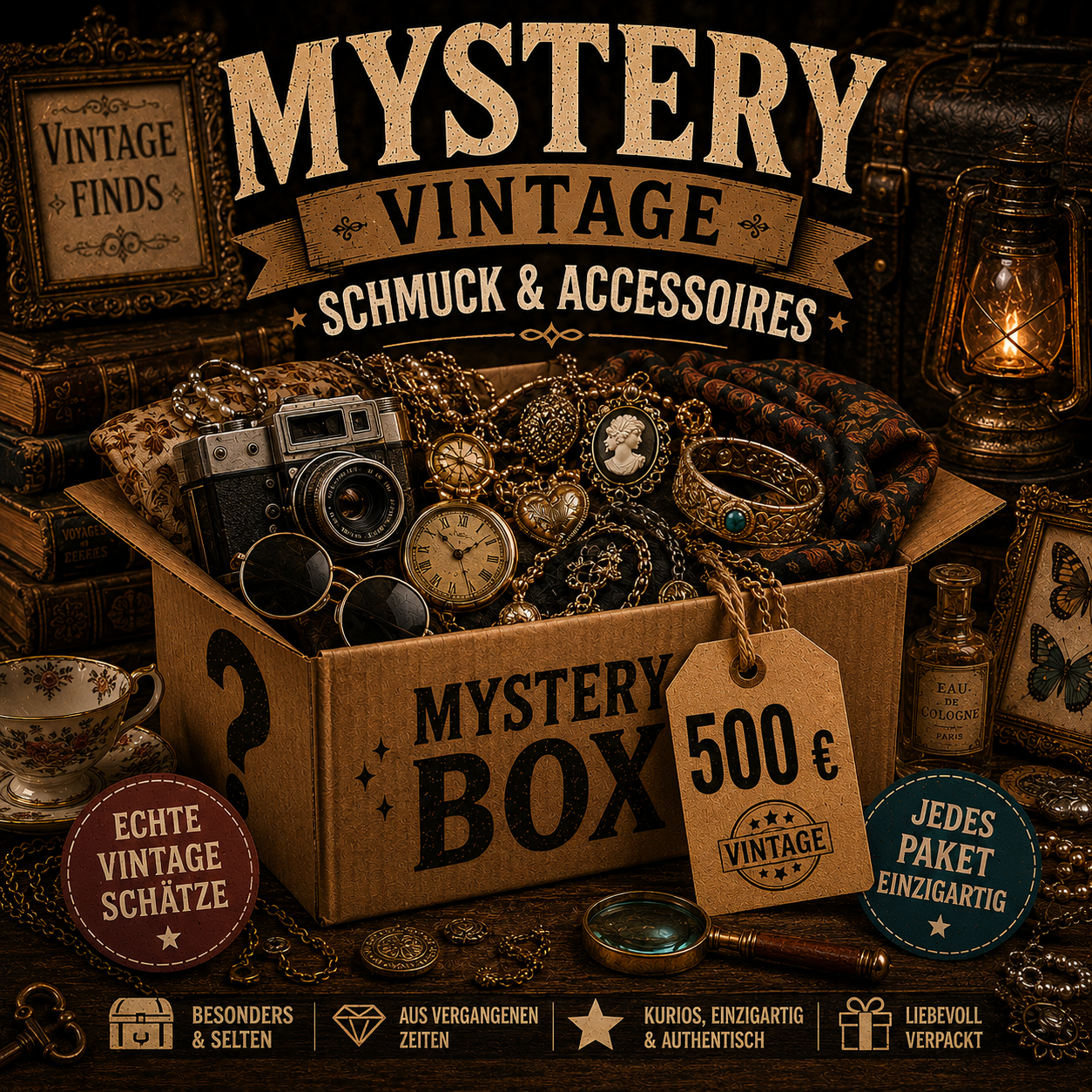 Mystery Box Vintage Schmuck & Accessoires 500€